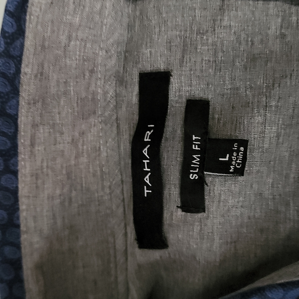 Modern dress shirt  unique pattern and material. Non iron wrinkle free.